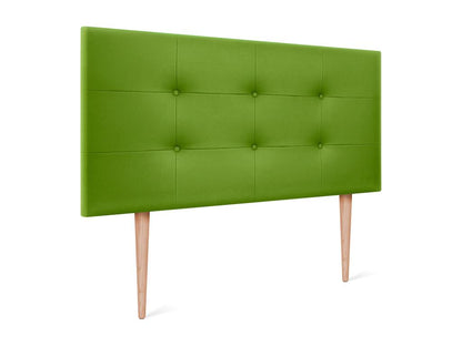 Letto in similpelle verde, 90 x 115 cm