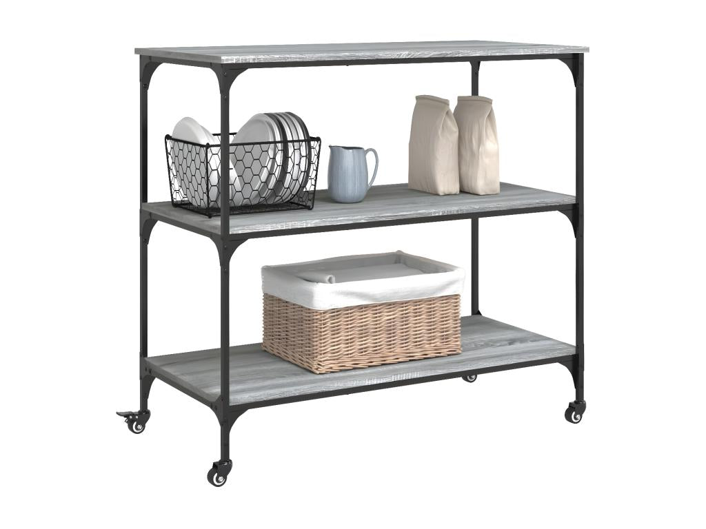 Mobili per la casa in legno ingegnerizzato grigio, 102 x 50 x 95 cm