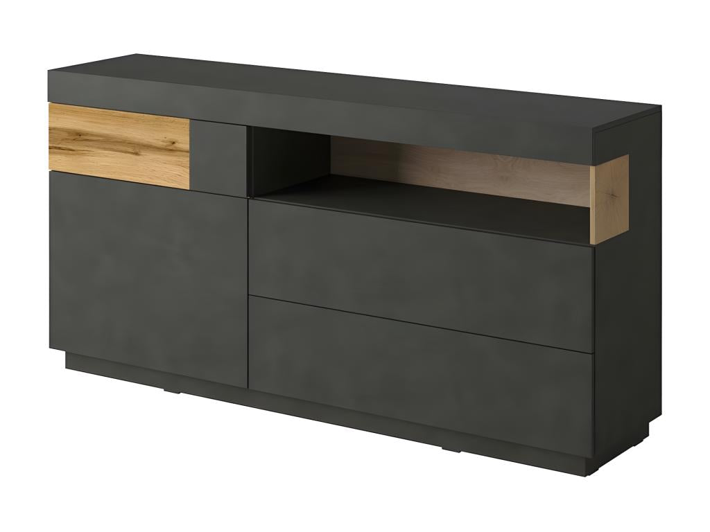 Credenza in legno di quercia grigia
