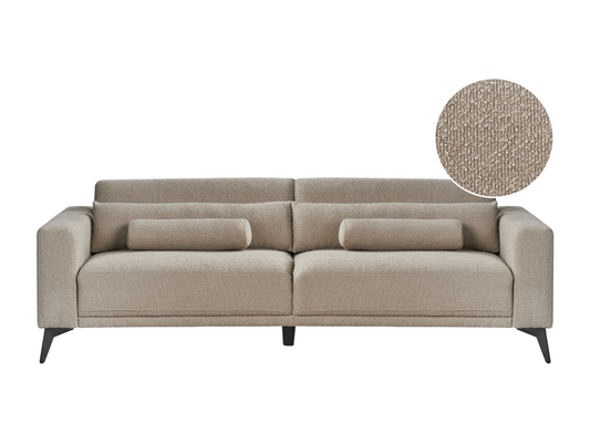 Divano in tessuto beige Loop