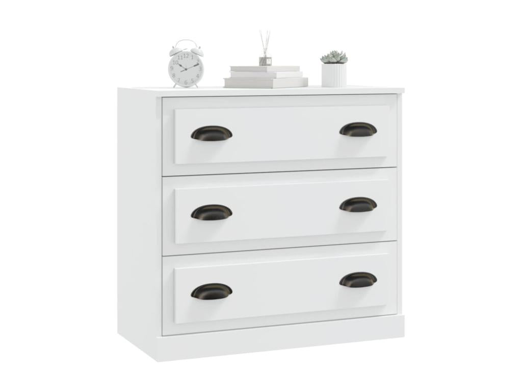 Credenza in legno ingegnerizzato bianco, 70 x 35,5 x 67,5 cm