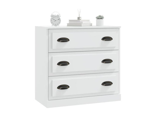 Credenza in legno ingegnerizzato bianco, 70 x 35,5 x 67,5 cm