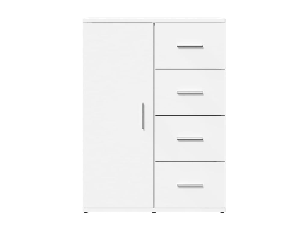 Credenza in legno ingegnerizzato bianco, 59 x 39 x 80 cm