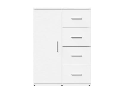Credenza in legno ingegnerizzato bianco, 59 x 39 x 80 cm