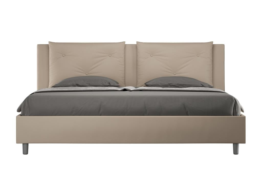 Letto in similpelle, 200 x 210 cm