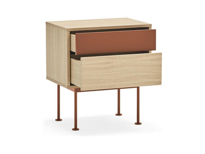 Tavolo in metallo rosso