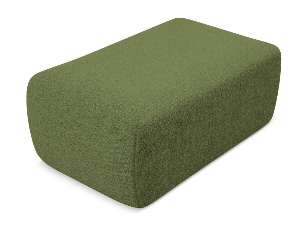 Pouf in tessuto verde
