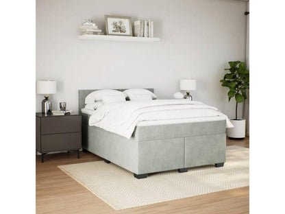 Materasso in velluto grigio, 160 x 200 cm