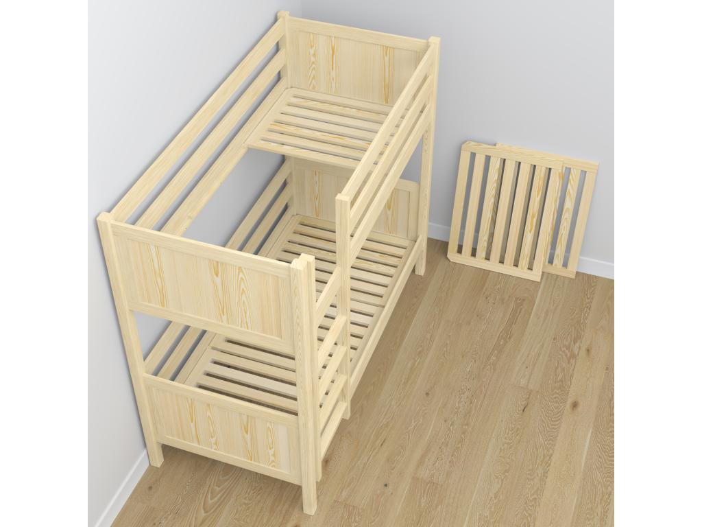 Letto in legno di pino giallo, 100 x 200 cm