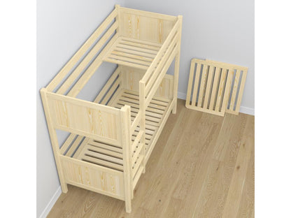 Letto in legno di pino giallo, 100 x 200 cm