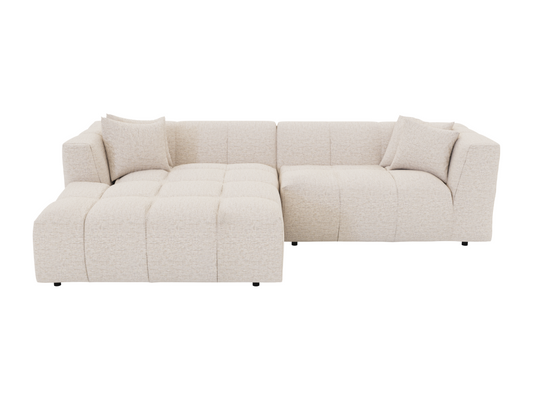 Divano in tessuto beige