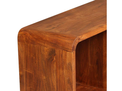 Mobile TV in legno massello marrone, 120 x 30 x 40 cm