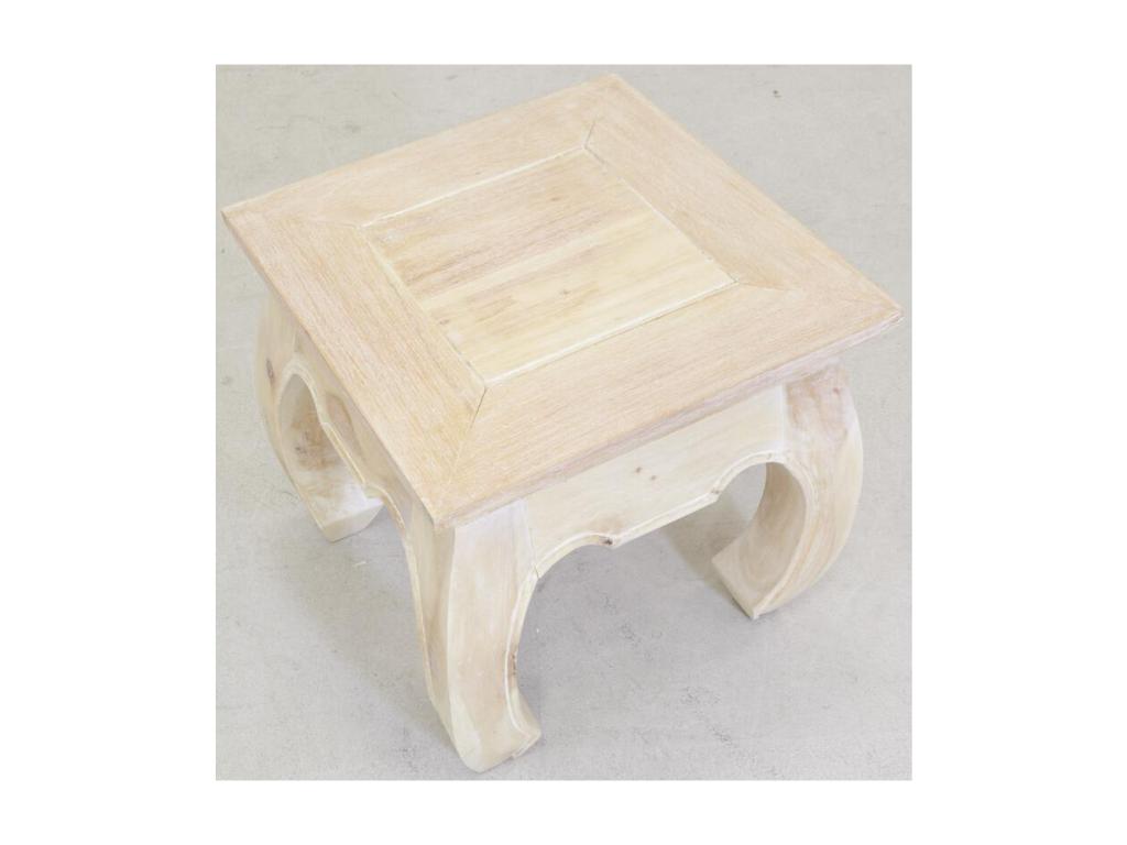 Tavolino da caffè bianco, 45 x 45 cm