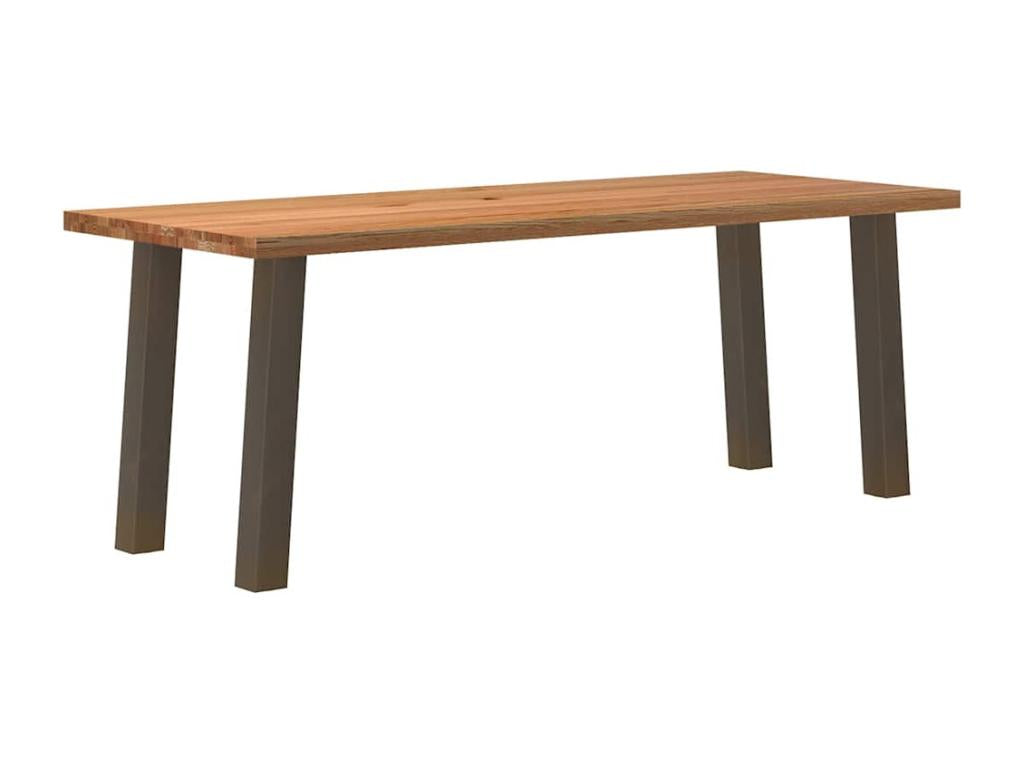 Tavolo da pranzo in legno di quercia marrone - dlz1766584003983