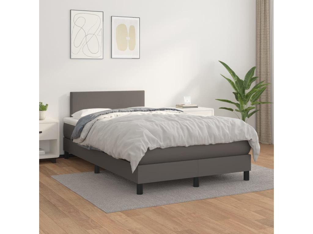 Materasso in similpelle grigia, 120 x 200 cm