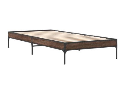Struttura letto in legno ingegnerizzato marrone, 90 x 190 cm