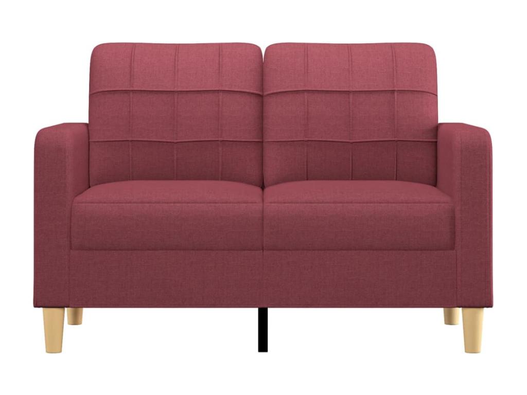 Divano in tessuto rosso