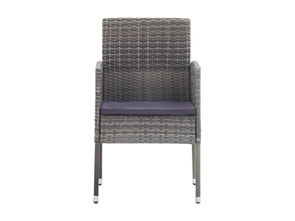 Mobili per la casa in vimini intrecciato in resina grigia - dlz1766583096638