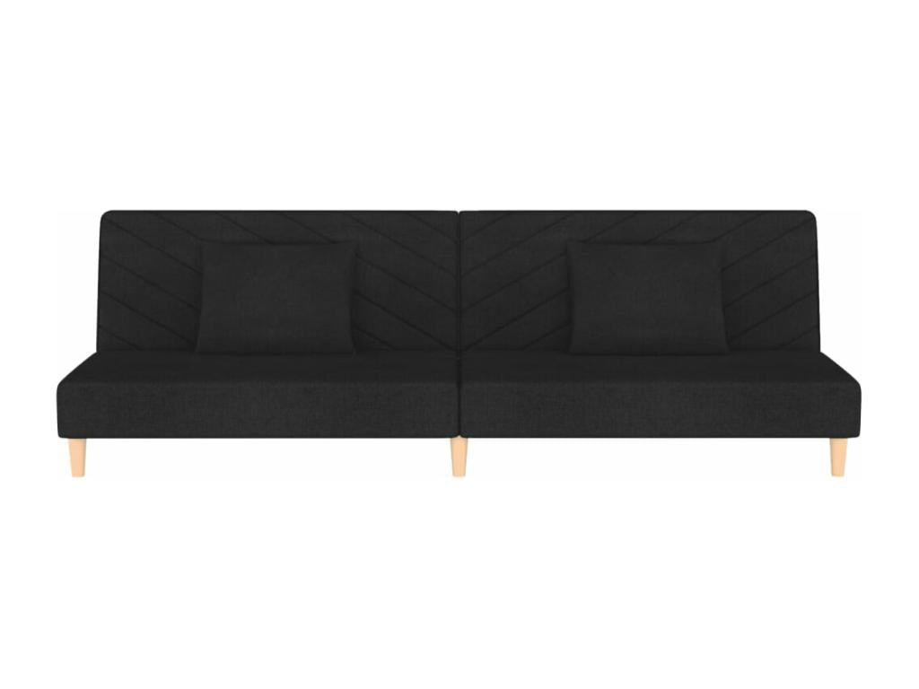 Letto in tessuto nero