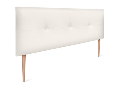 Letto in similpelle bianca, 160 x 105 cm