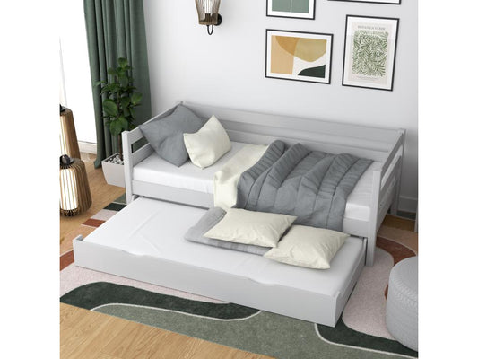 Letto grigio, 100 x 200 cm