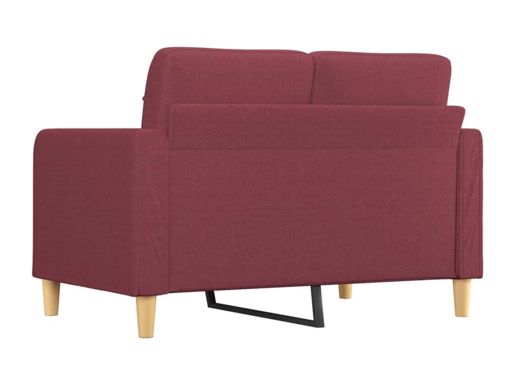 Divano in tessuto rosso