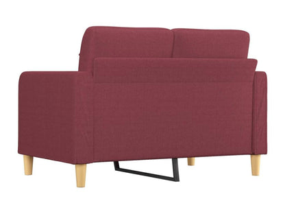 Divano in tessuto rosso