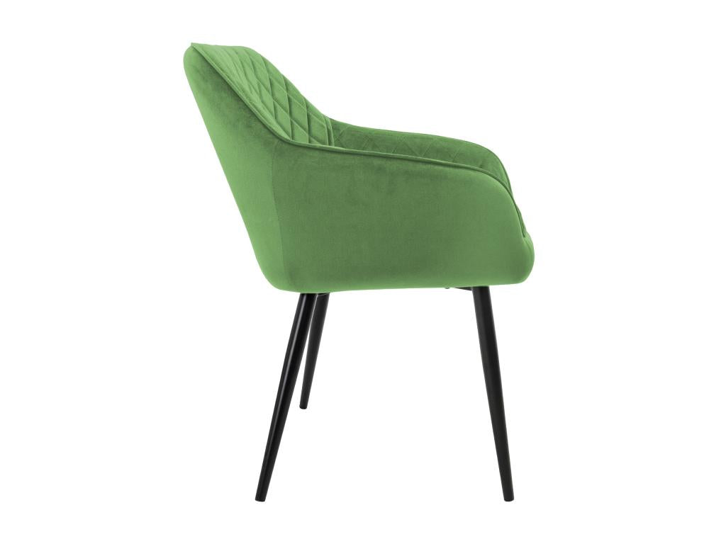 Poltrona in velluto verde