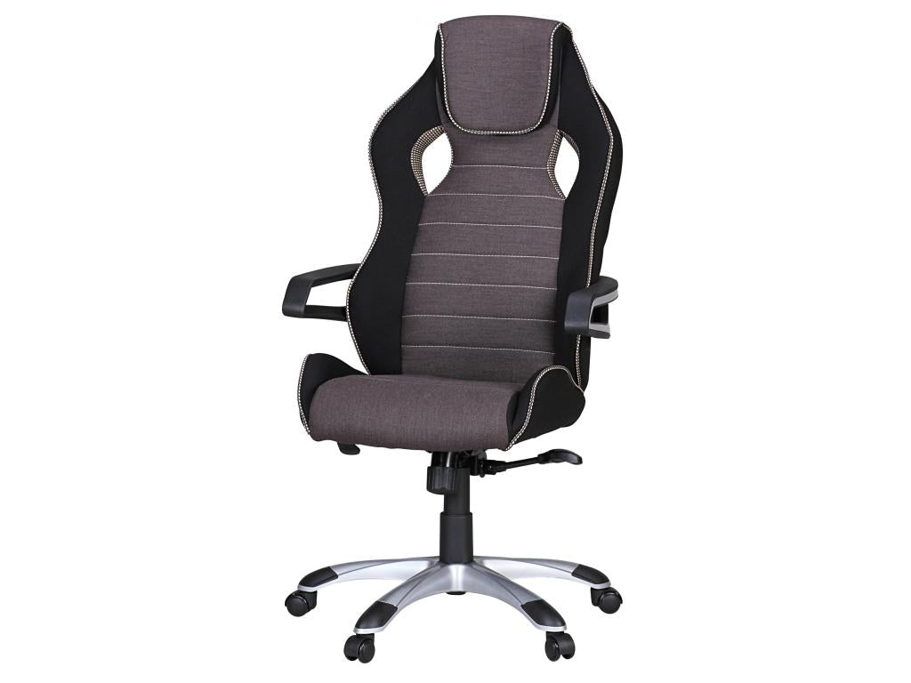 Poltrona in tessuto grigio - dlz1766584081288