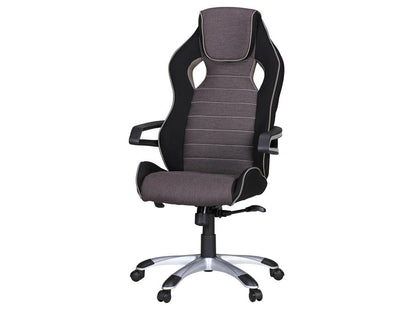 Poltrona in tessuto grigio - dlz1766584081288