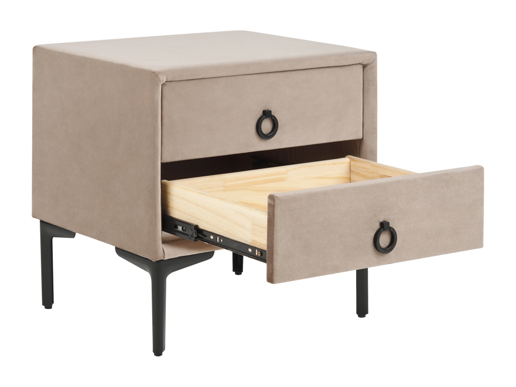 Tavolo in velluto beige