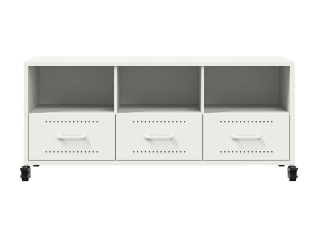 Mobile TV bianco, 100,5 x 39 x 43,5 cm