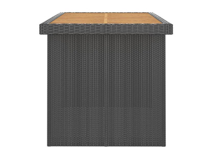 Mobili per la casa in vimini intrecciato in resina nera - dlz1766584026642