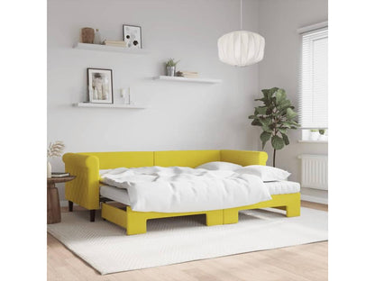 Materasso in velluto giallo, 80 x 200 cm