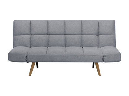 Letto in tessuto grigio