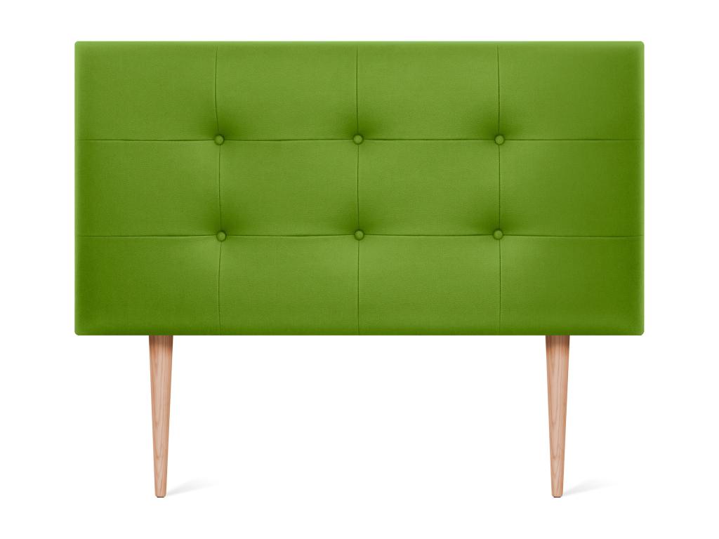 Letto in similpelle verde, 90 x 115 cm