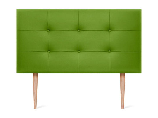 Letto in similpelle verde, 90 x 115 cm