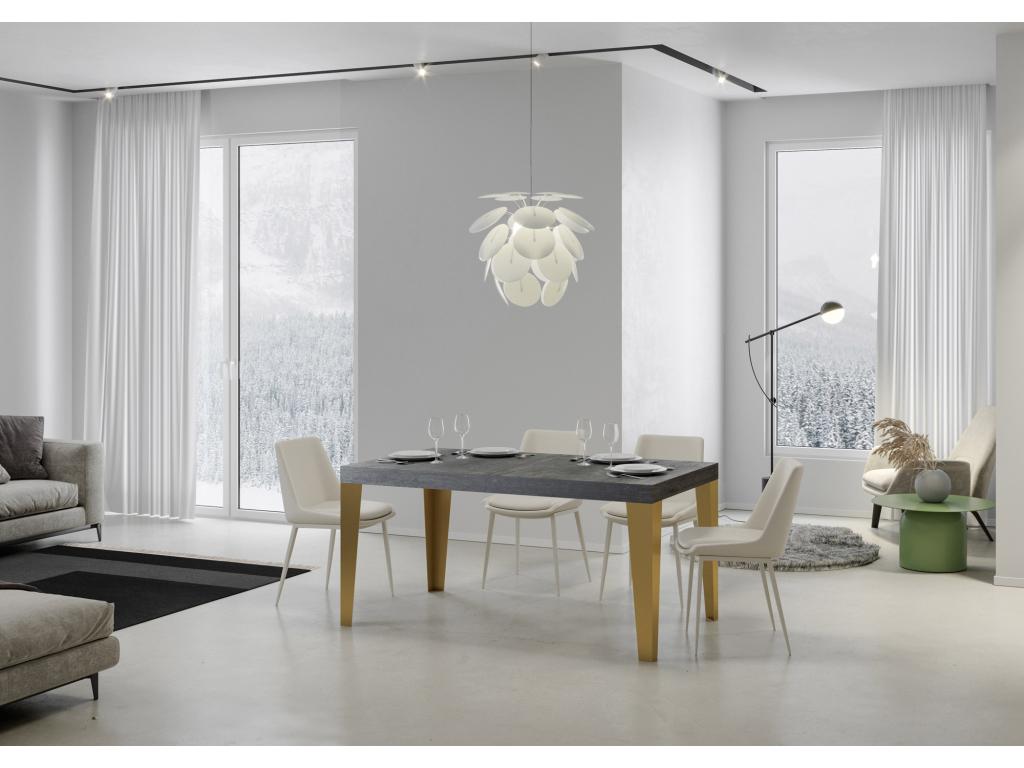 Tavolo grigio, 90 x 180 cm