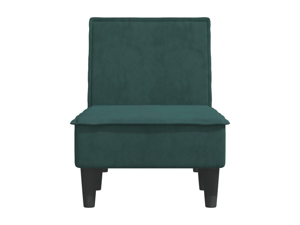 Poltrona in velluto verde