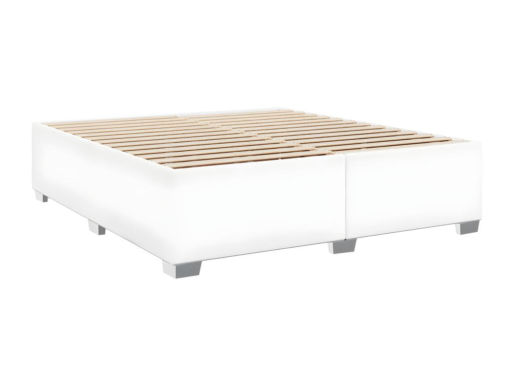 Struttura letto in similpelle bianca, 180 x 200 cm - dlz1766583705022