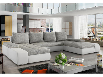 Divano letto in pelle bianca - dlz1766583102980