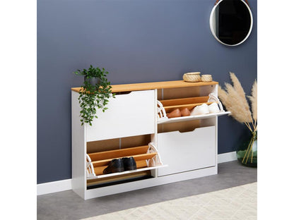 Armadio in legno di pino bianco, 2 x 2 cm