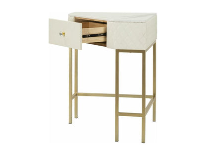 Mobili per la casa in pelle beige, 84,5 x 60 x 77 cm