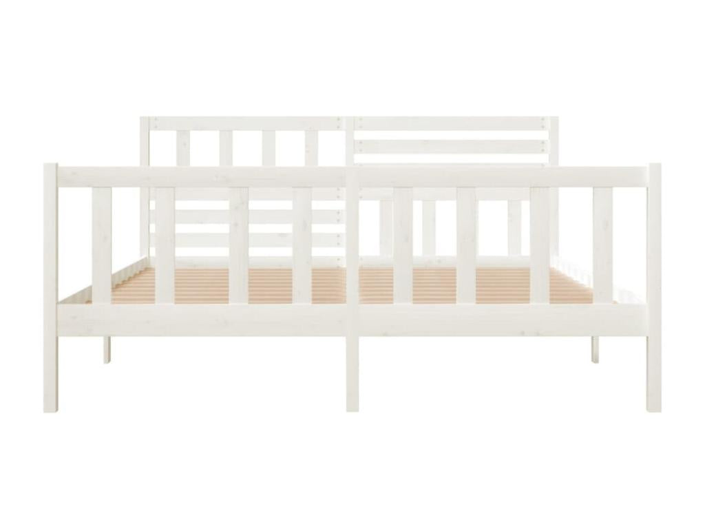 Materasso in legno massello bianco, 120 x 200 cm