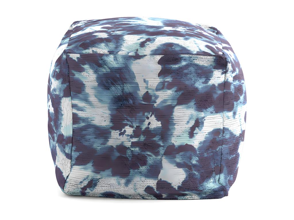 Pouf blu, 50 x 50 x 50 cm