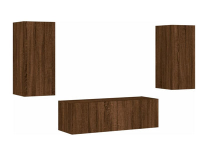 Mobile TV in legno di quercia marrone - dlz1766583416250