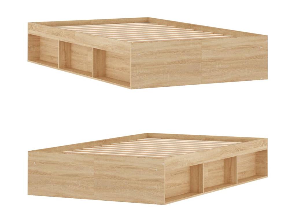 Materasso in legno di quercia marrone, 120 x 200 cm