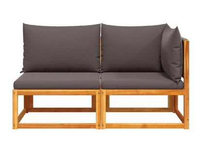 Divano in legno massello marrone