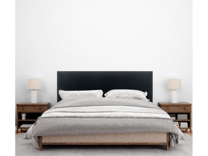Letto in velluto nero, 160 x 50 cm