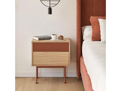 Tavolo in metallo rosso